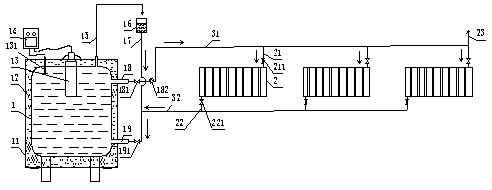 Domestic heating system capable of achieving energy saving and environmental protection