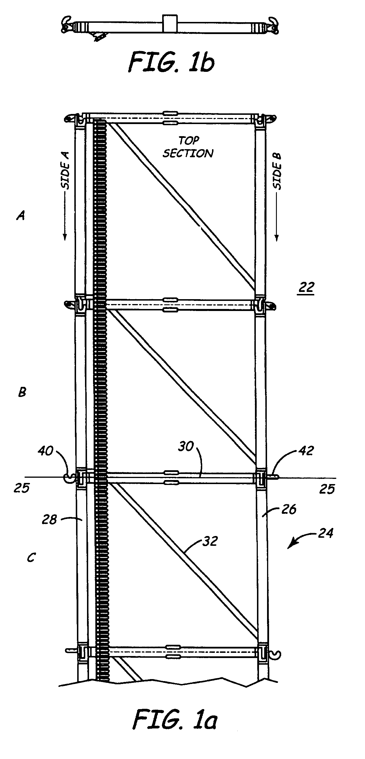 Retractable column and method of forming