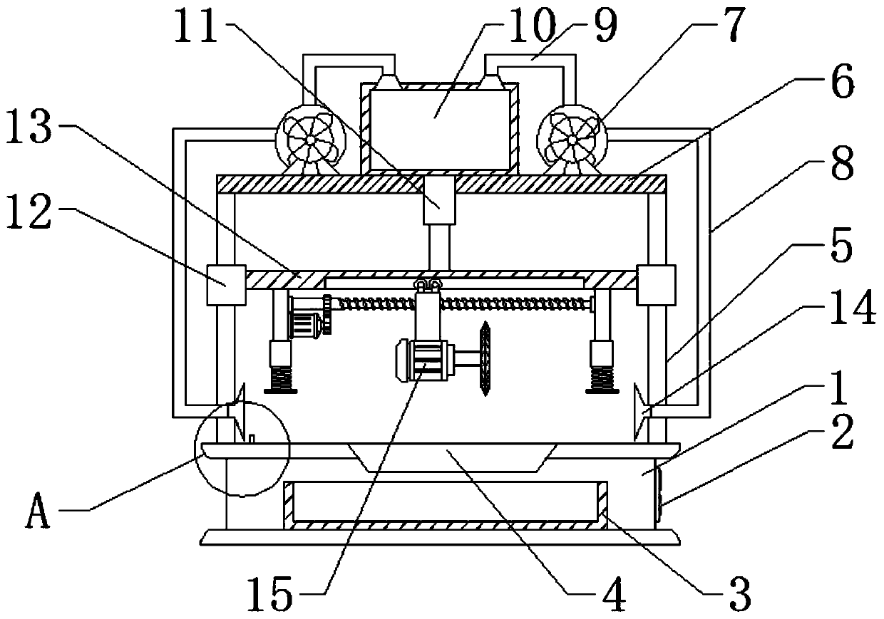 Wood cutting device with measuring function