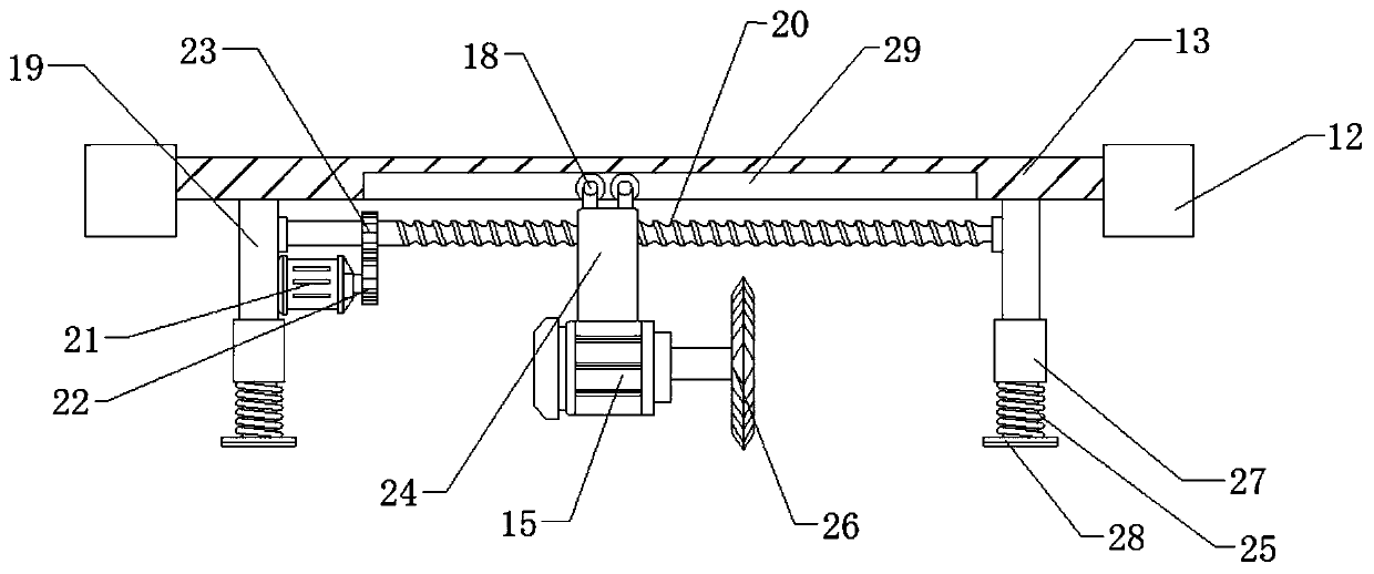 Wood cutting device with measuring function