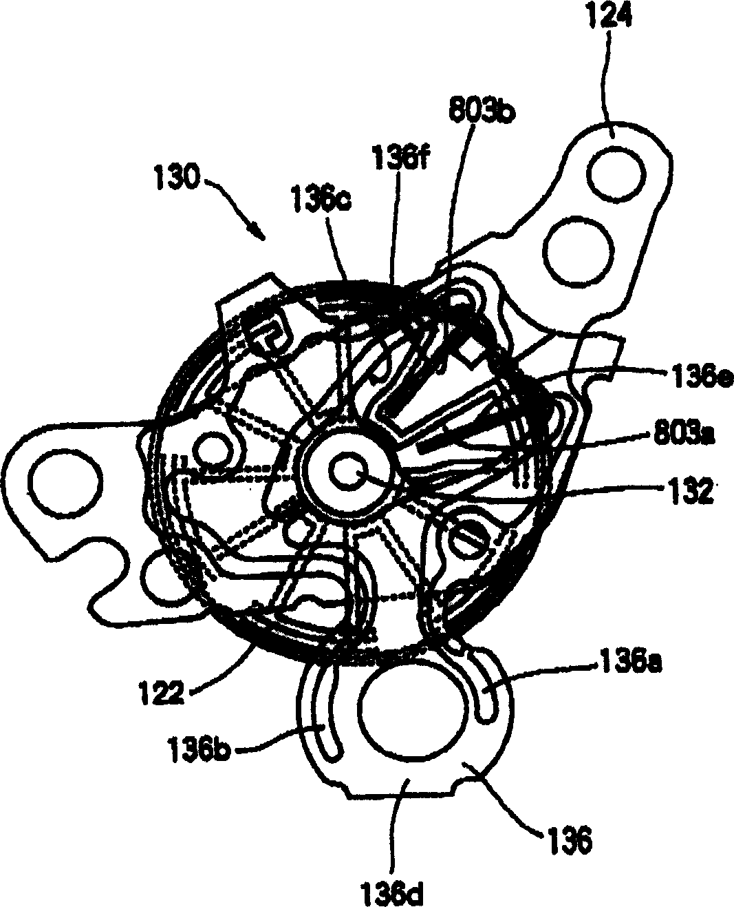 Ultrasonic motor, and electronic timepiece having ultrasonic motor