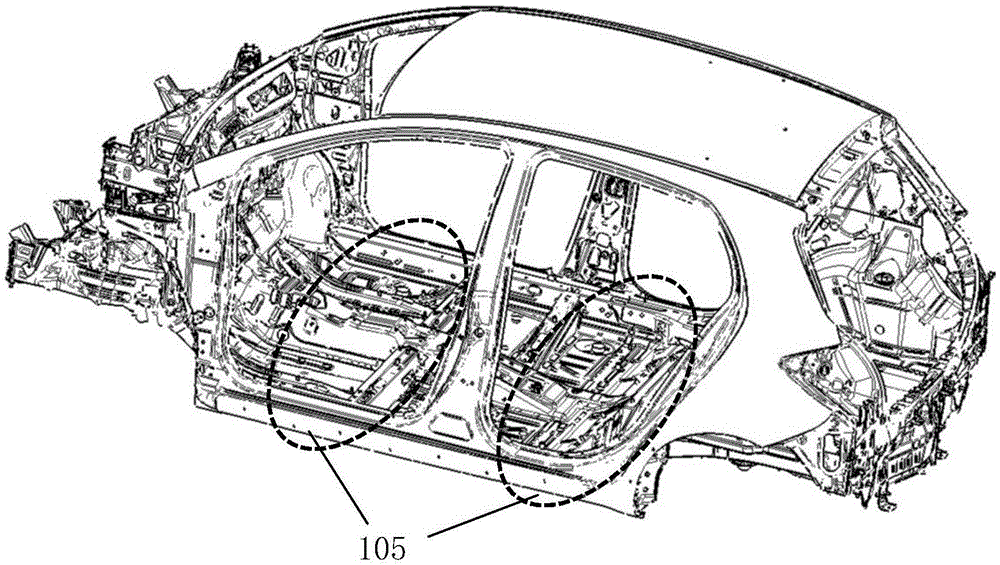 A polymer battery car frame