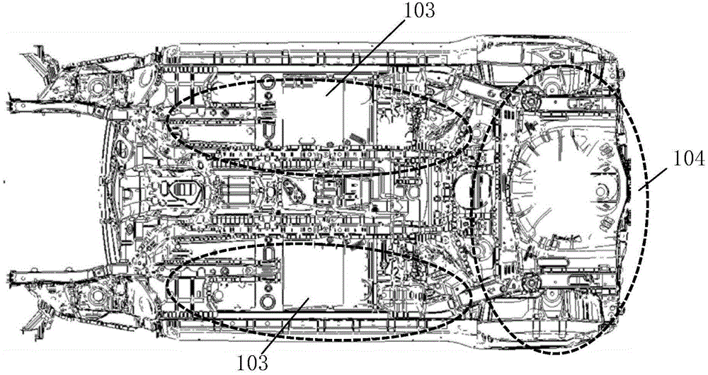 A polymer battery car frame