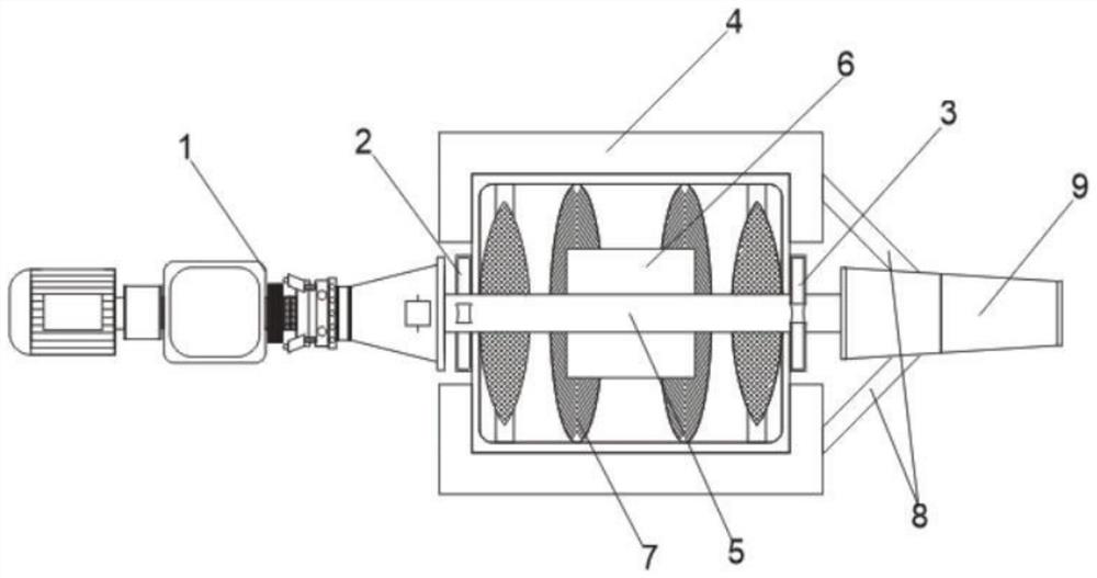 An eccentric block type asphalt old material screening machine