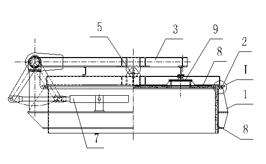 High temperature large-caliber flue gas pipeline inlet airtight device used in cement industry