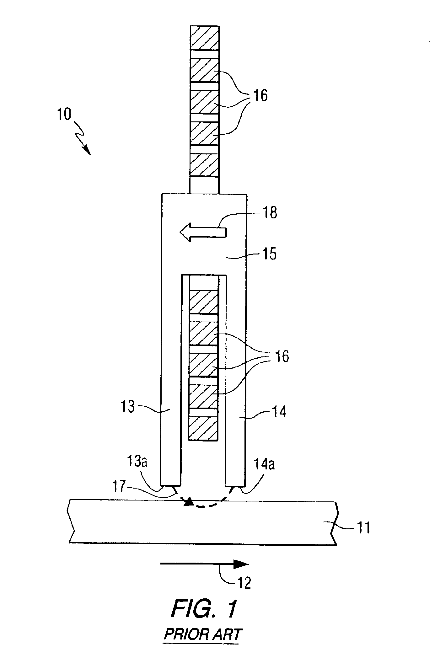 Magnetic recording head including spatially-pumped spin wave mode writer