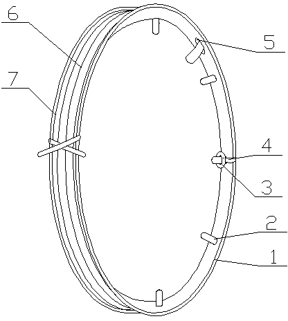Anchor cable coiling device