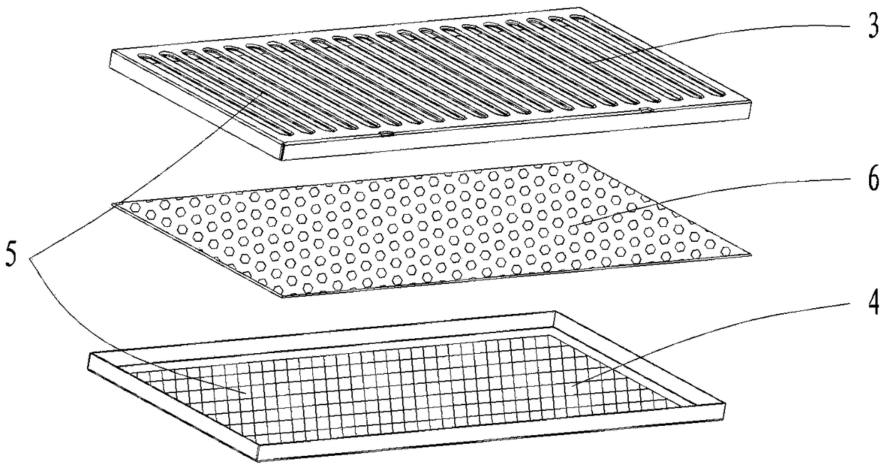 Filter screen assembly of extractor hood and extractor hood comprising same