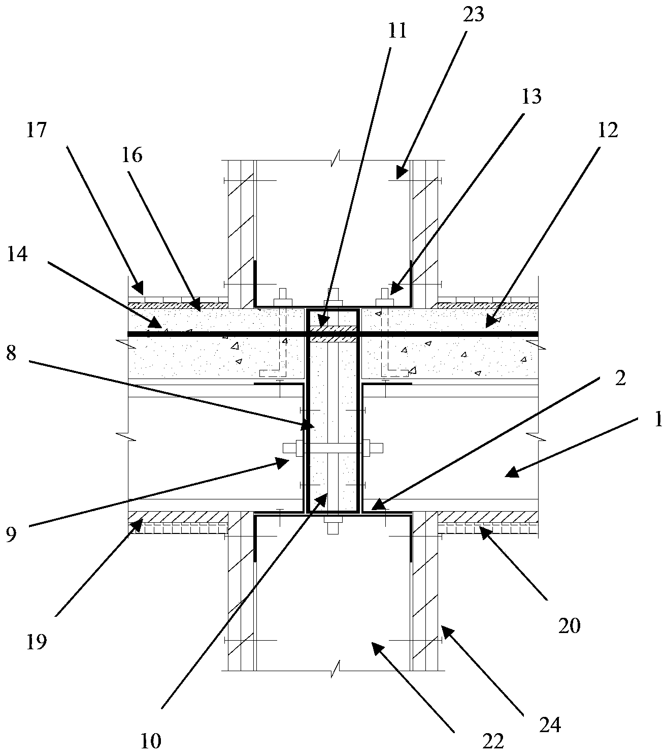 Prefabricating assembling type cold molding steel floor system and construction method thereof