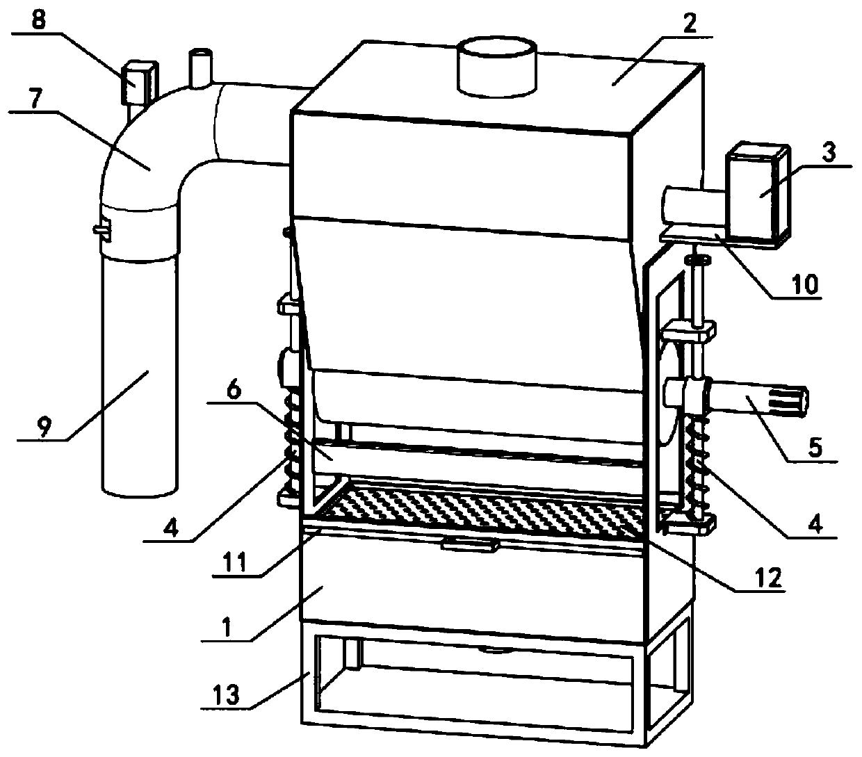 Waste lubricating oil coupling filtering device
