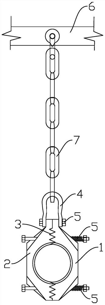 Firmly buckled cable hanging bracket