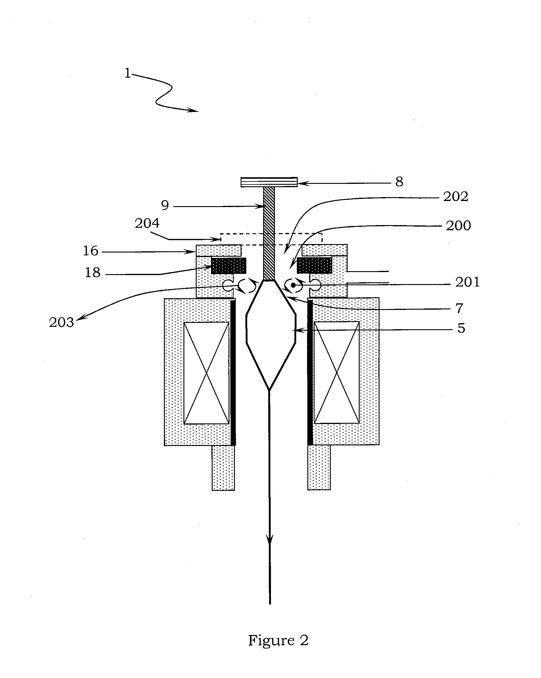Apparatus and method for drawing an optical fiber having reduced and low attenuation loss, and optical fiber produced therefrom