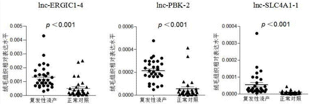 Enhancer RNA combination used for diagnosing unexplained recurrent spontaneous abortion, primer group and application and kit thereof