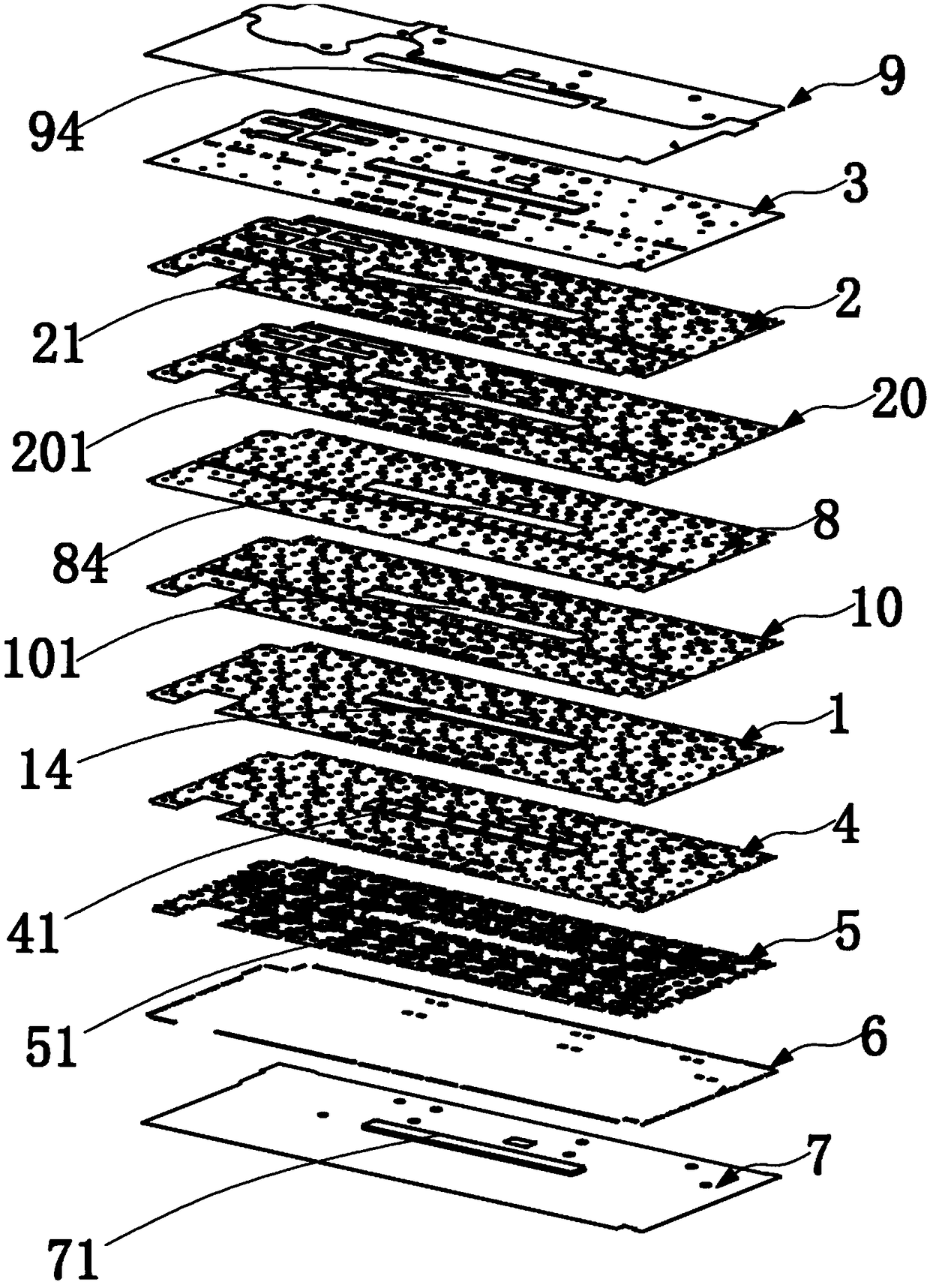 Ultra-thin anti-deformation multifunctional keyboard adhesive tape
