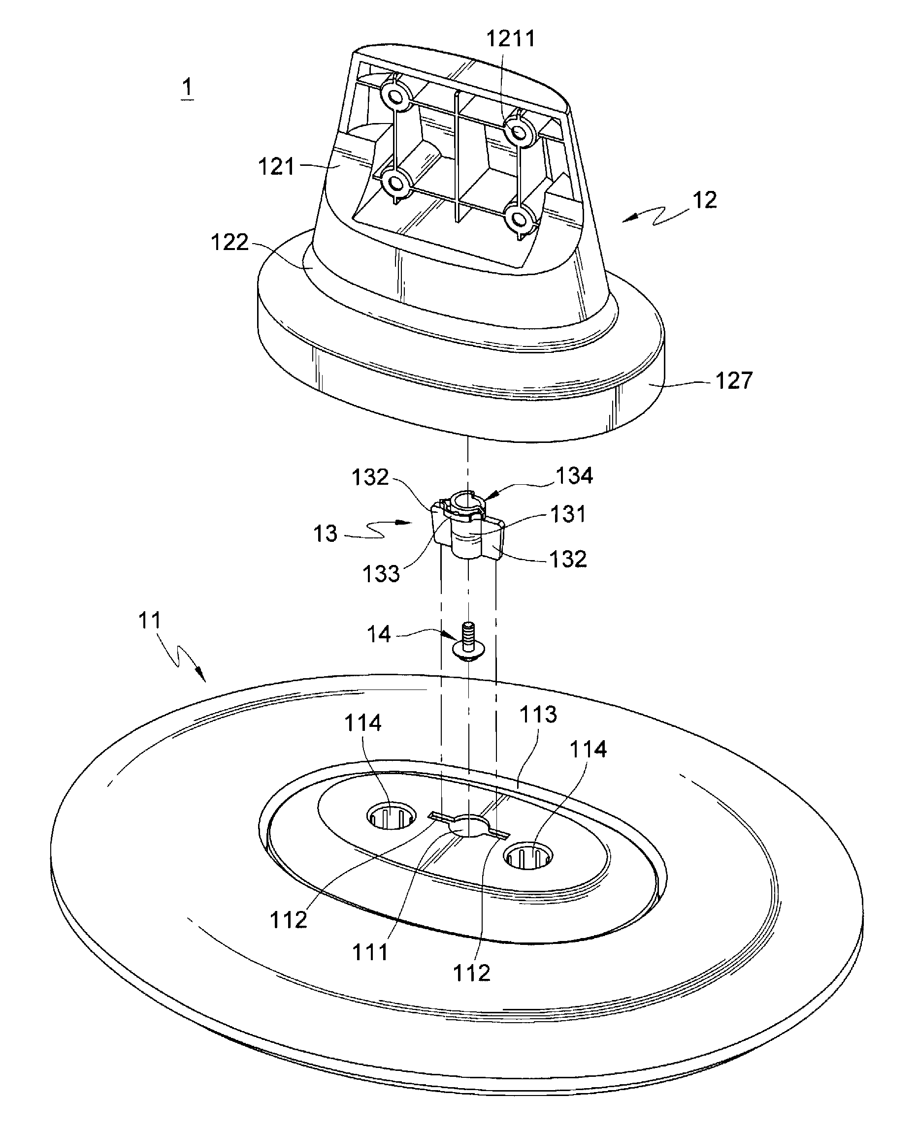 Liquid crystal display and base structure thereof