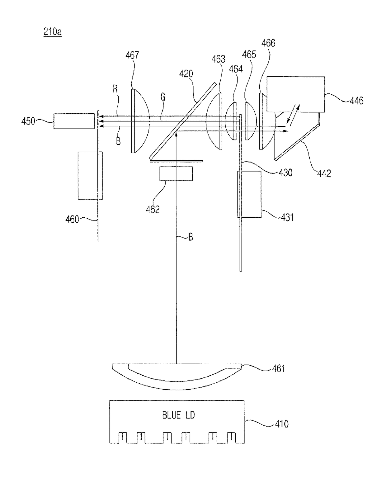 Optical device and image projection apparatus including the same