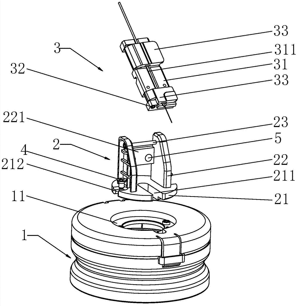 Optical fiber tapered grinder and grinding method thereof