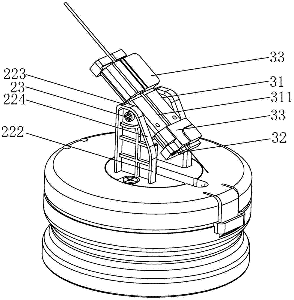 Optical fiber tapered grinder and grinding method thereof