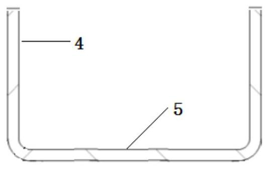 A kind of integral forming method of U-shaped unit reinforced wall panel