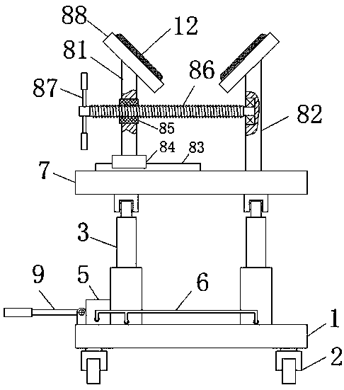 Lifting and lowering platform and assembling equipment for assembling electric vehicle rear axle assembly