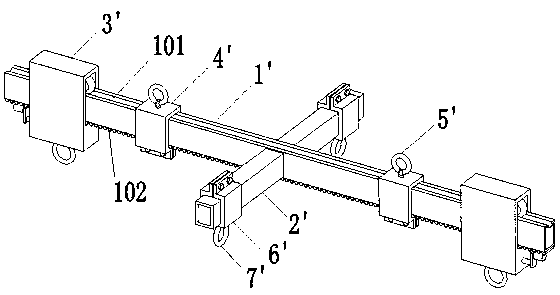 Lifting and lowering platform and assembling equipment for assembling electric vehicle rear axle assembly