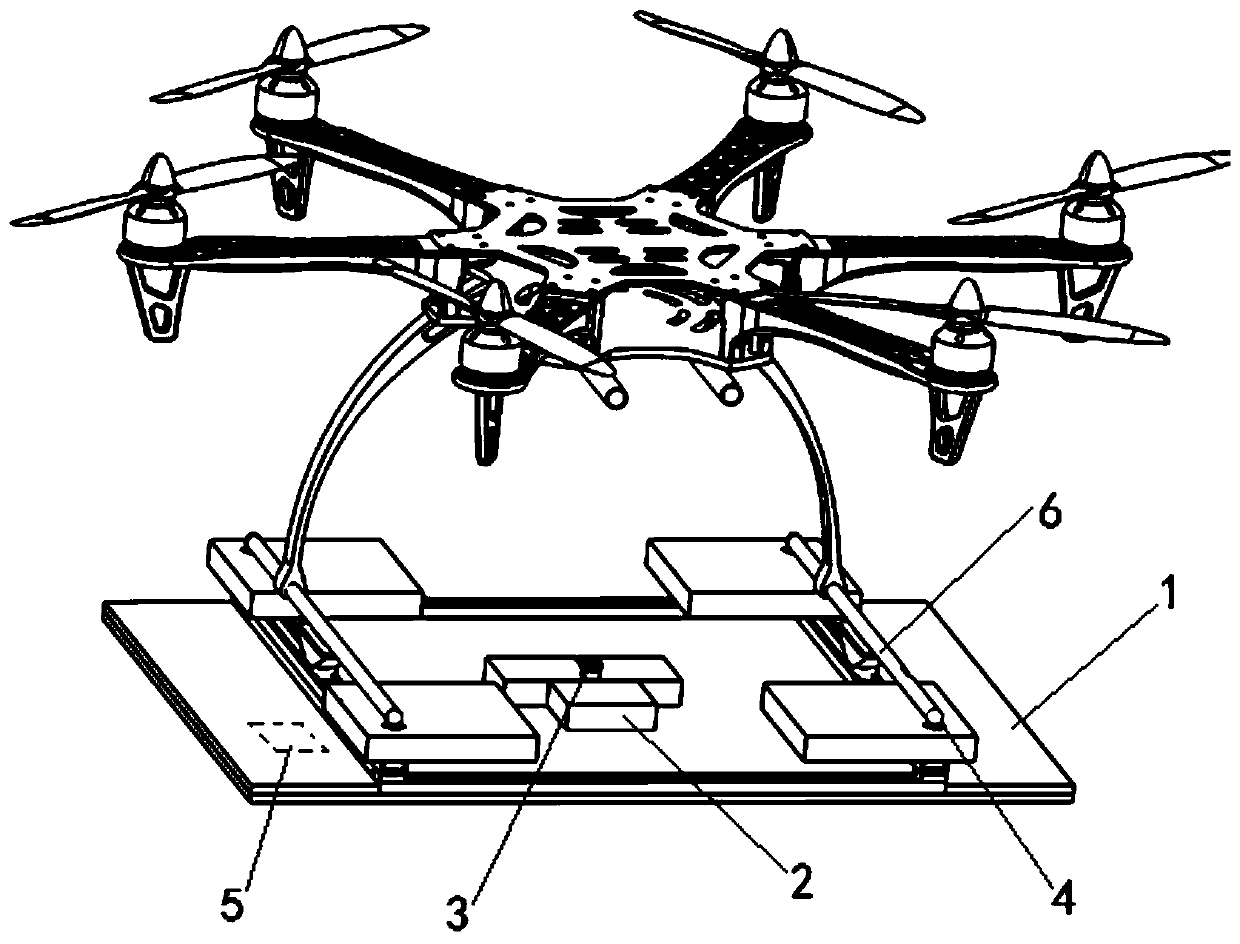 Multi-adaptive electromagnetic force adsorption unmanned aerial vehicle recovery system