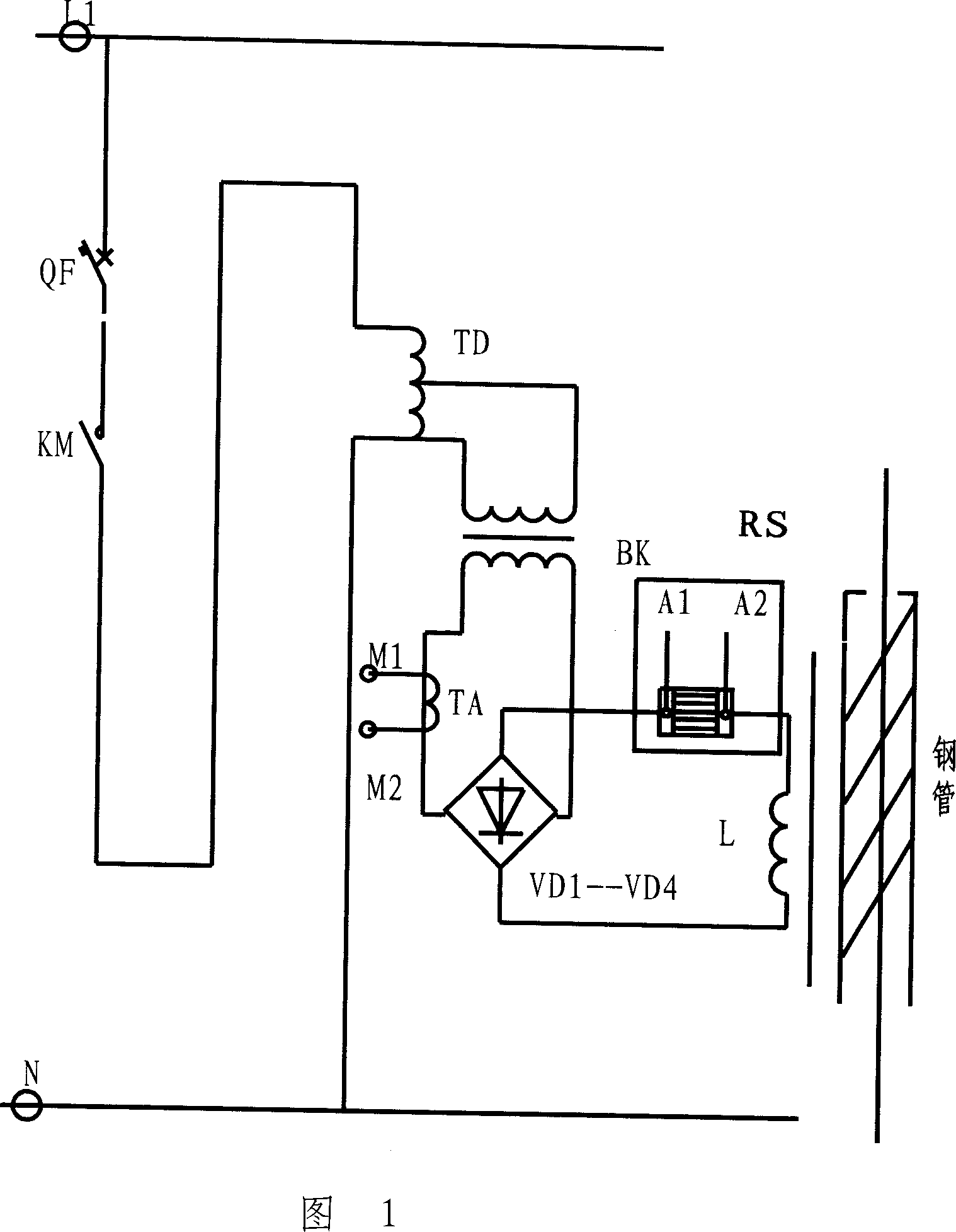 Demagnetizing method and device of the spring welding pipe