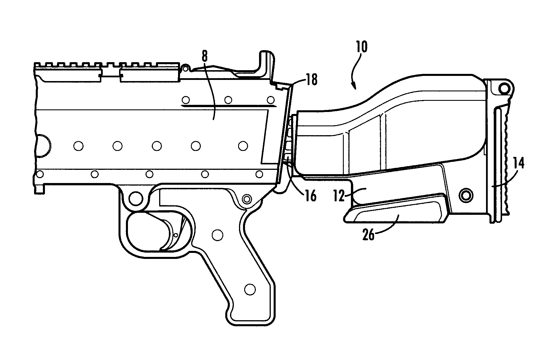 Adjustable butt stock assembly