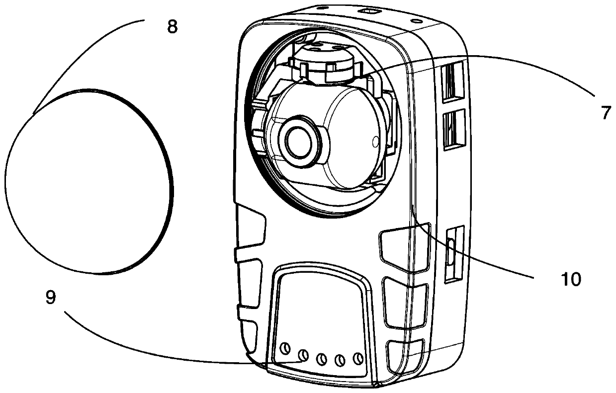 Site enforcement recorder with pan-tilt stabilizing function