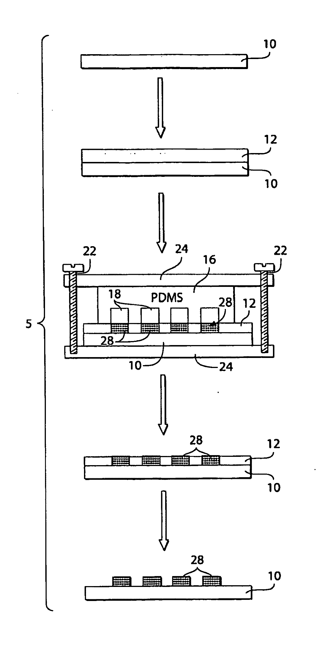 Patterning of ionic polymers