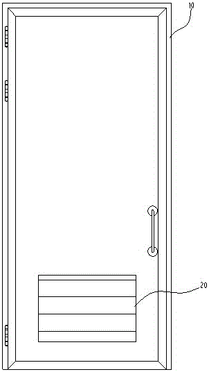 Fireproof door with automatic ventilation function