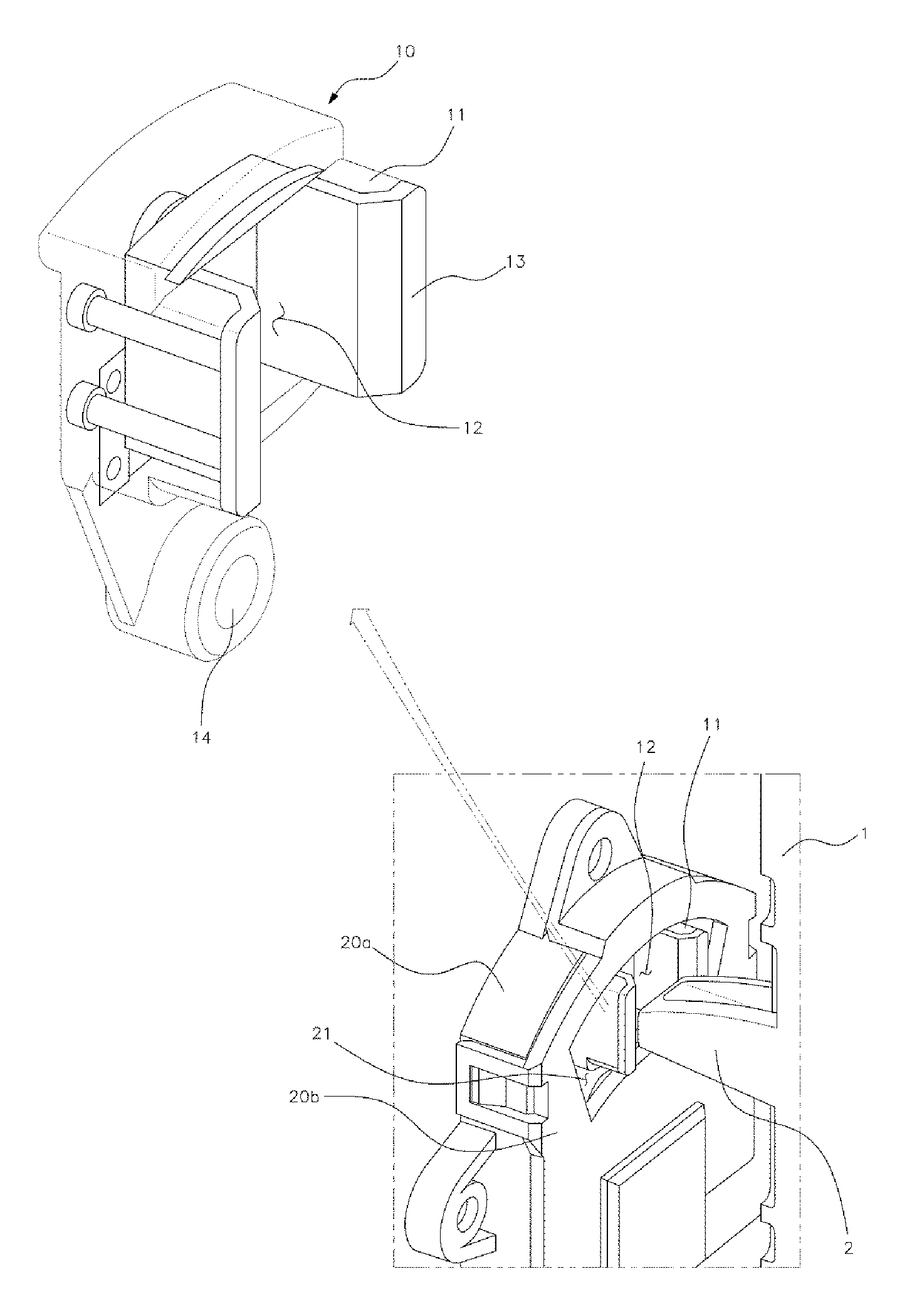 Structure of lever of vehicle transmission