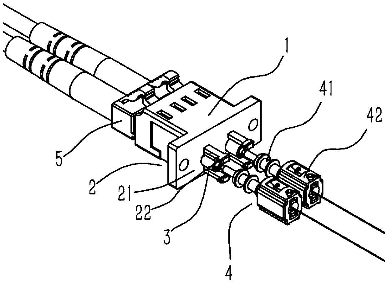 Optical fiber connector assembly