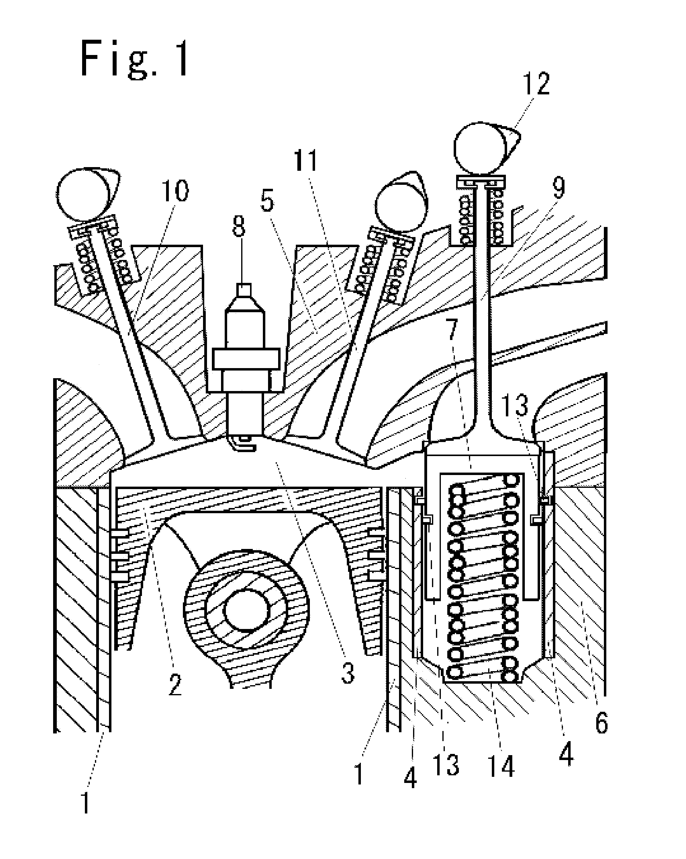 Spark ignition four-stroke cycle engine