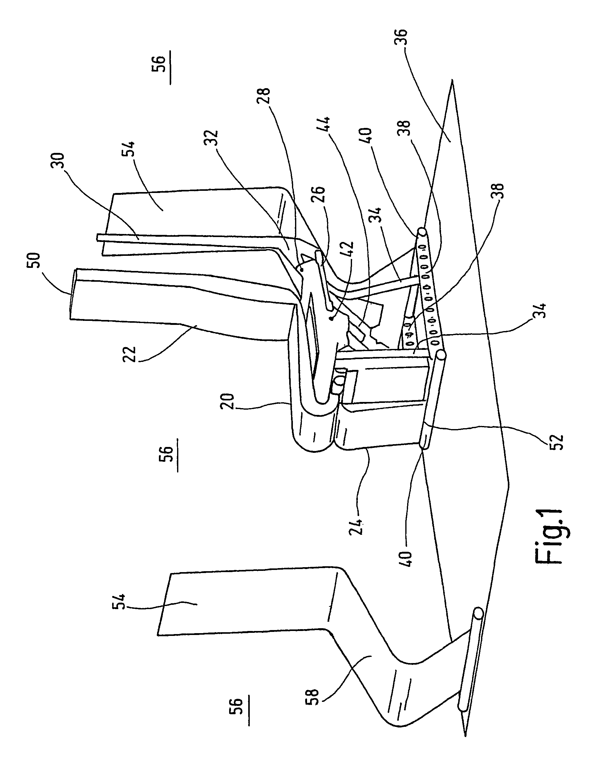 Vehicle seat with seating components adjustable within a spatial constraint