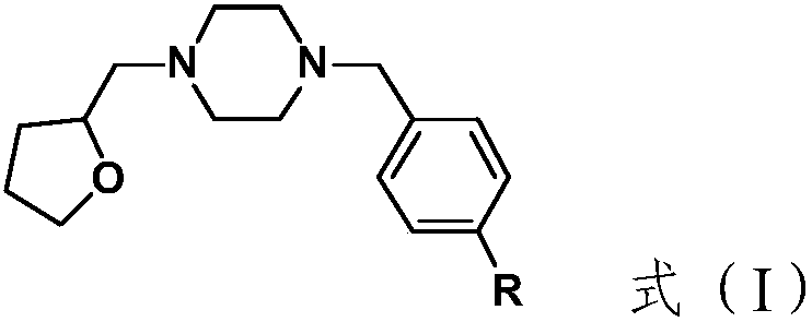 Tetrahydroxyfurfurylpiperazine compound binding to sigma-1 receptor, its preparation method and application