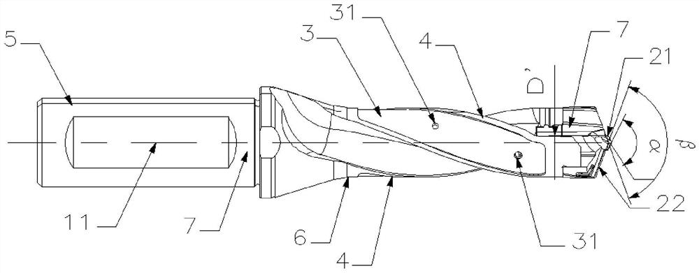 A Hole Machining Tool with an Independent Drill Point in the Center