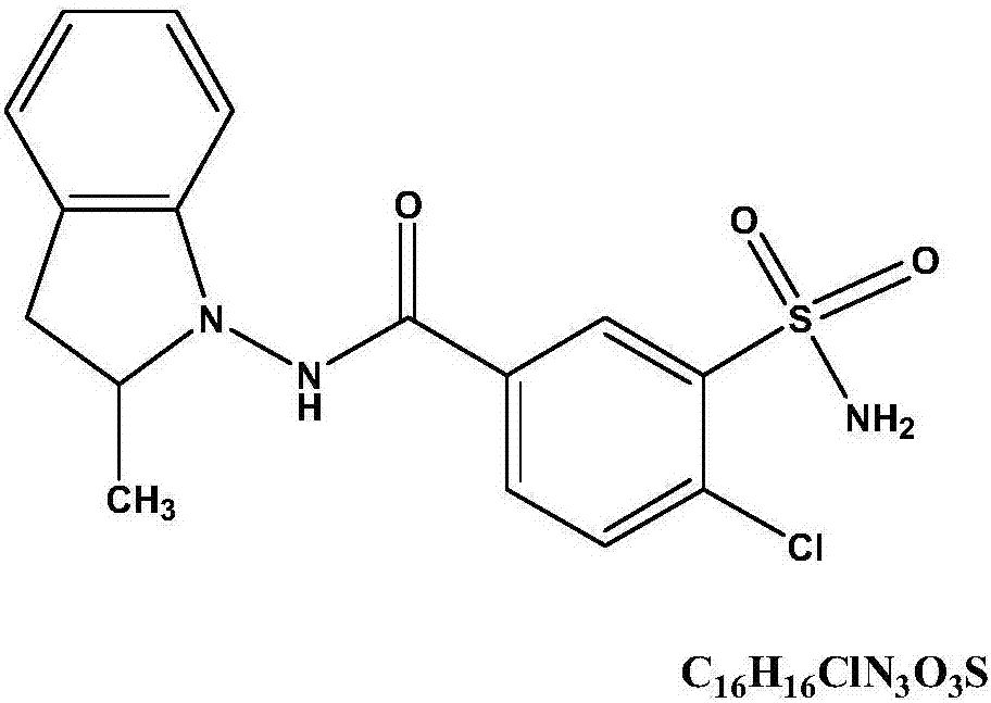 Indapamide tablet and preparation method thereof