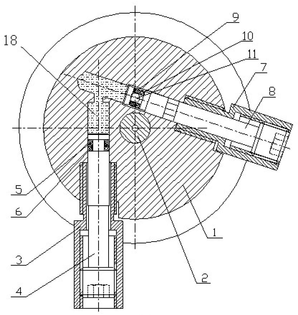 Fast oiling mechanism for hydraulic locking mechanical arm