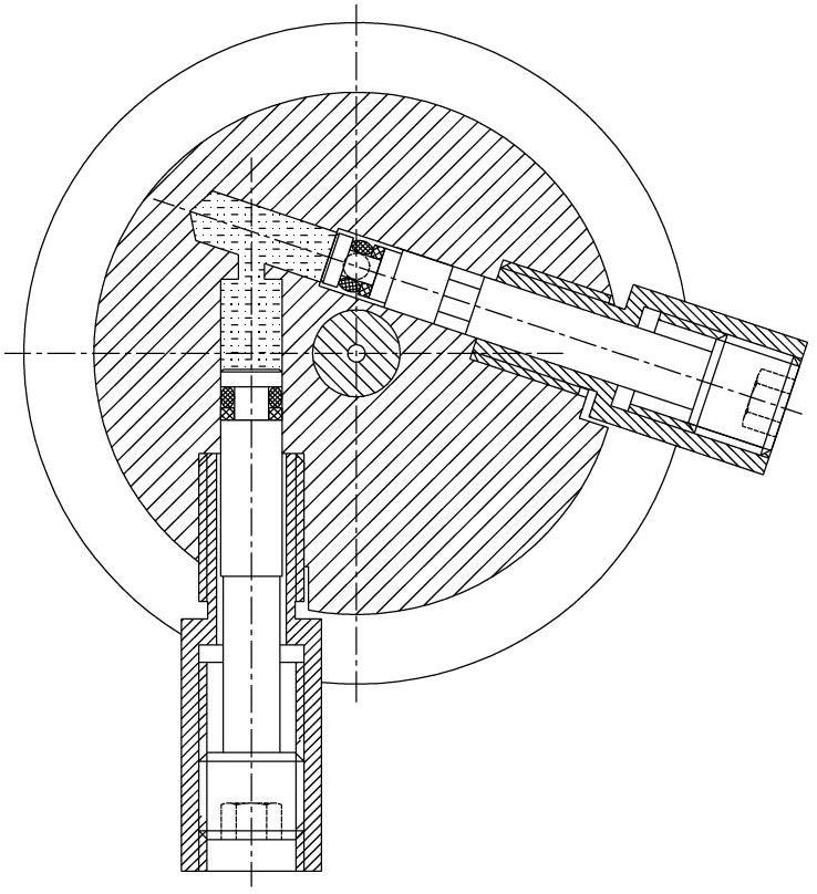 Fast oiling mechanism for hydraulic locking mechanical arm