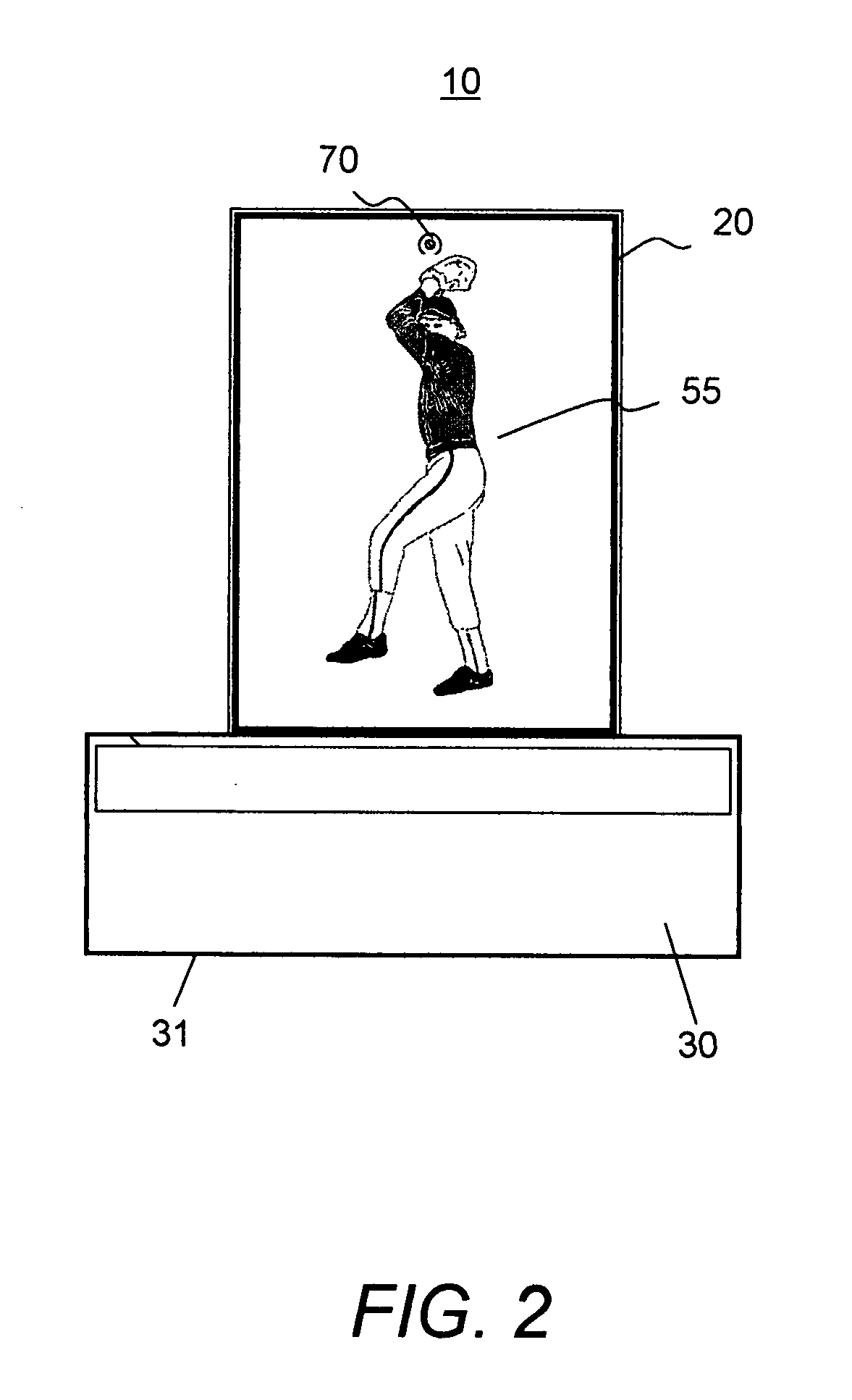 Device for displaying lenticular images