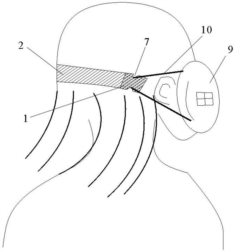 Mask wearing assisting device