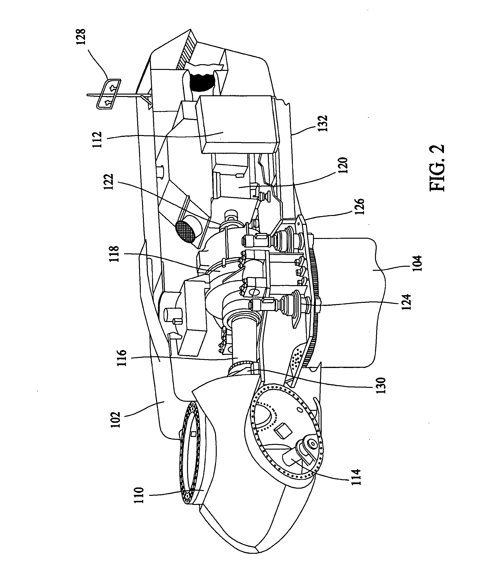Removable bearing arrangement for a wind turbine generator