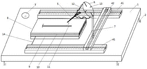 Surgical suture training artificial skin and training equipment