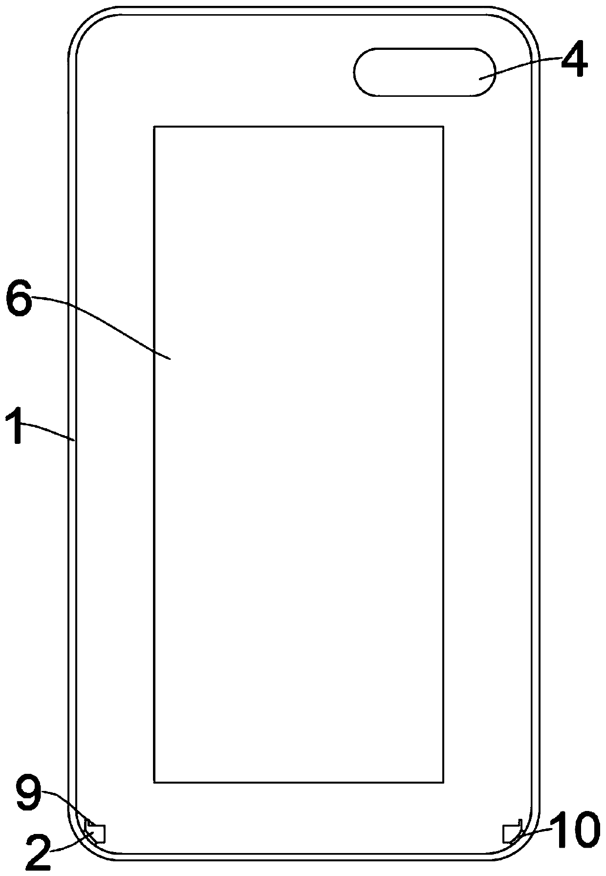 Mobile phone protection shell type film pasting tool and film pasting method thereof