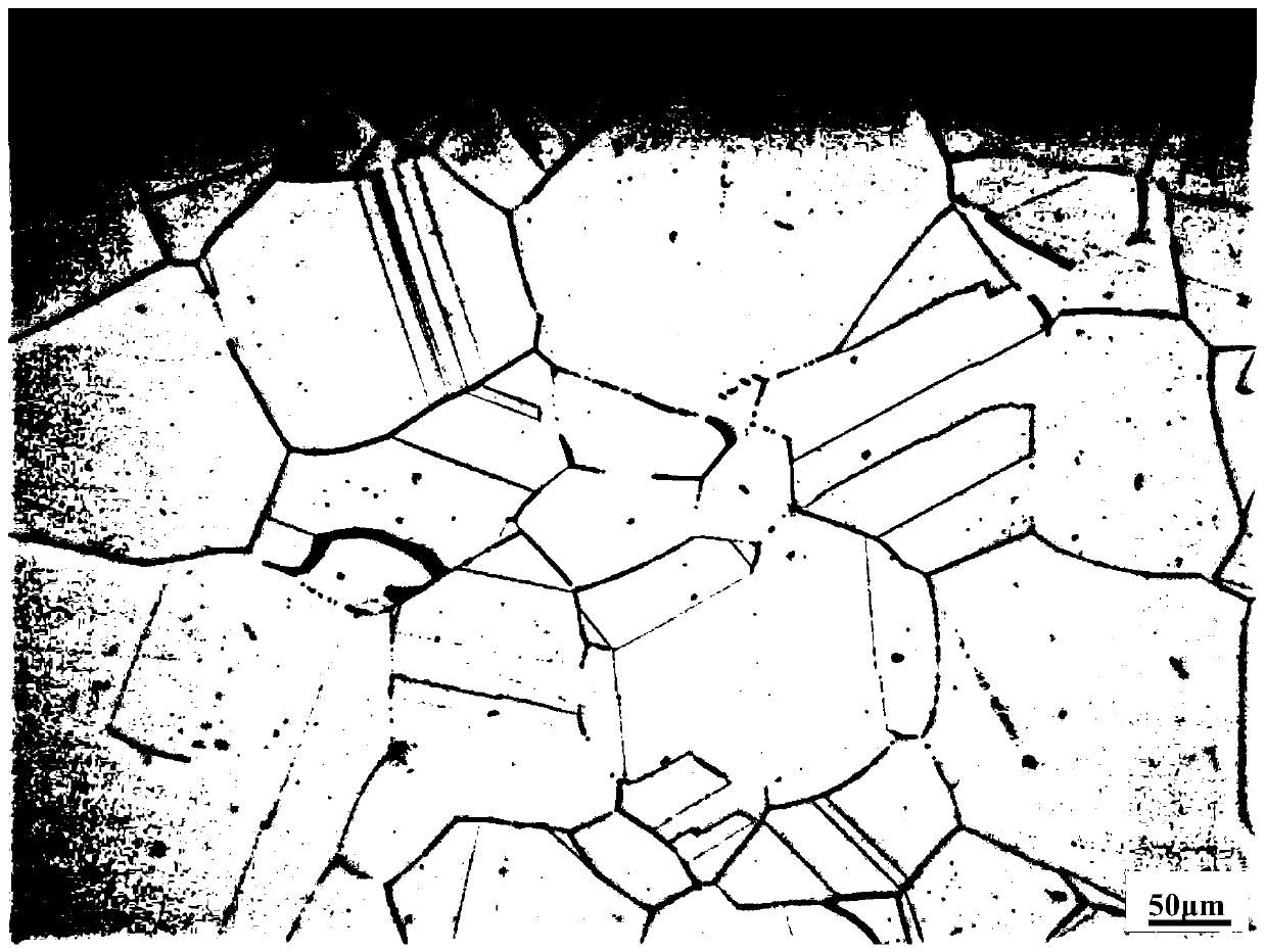 Machining method for improving intergranular corrosion resistance of FCC crystal structure alloy