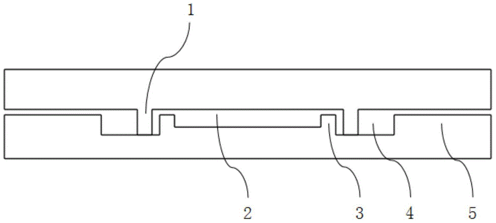 Joint structure used for flow casting control and weld stopping control of POCT chip product ultrasonic welding