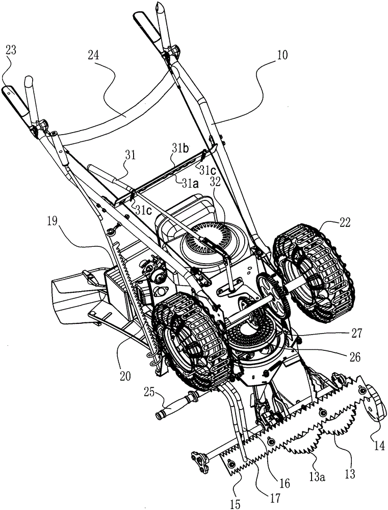 Improved gasoline two-step wheel self-propelled snow blower