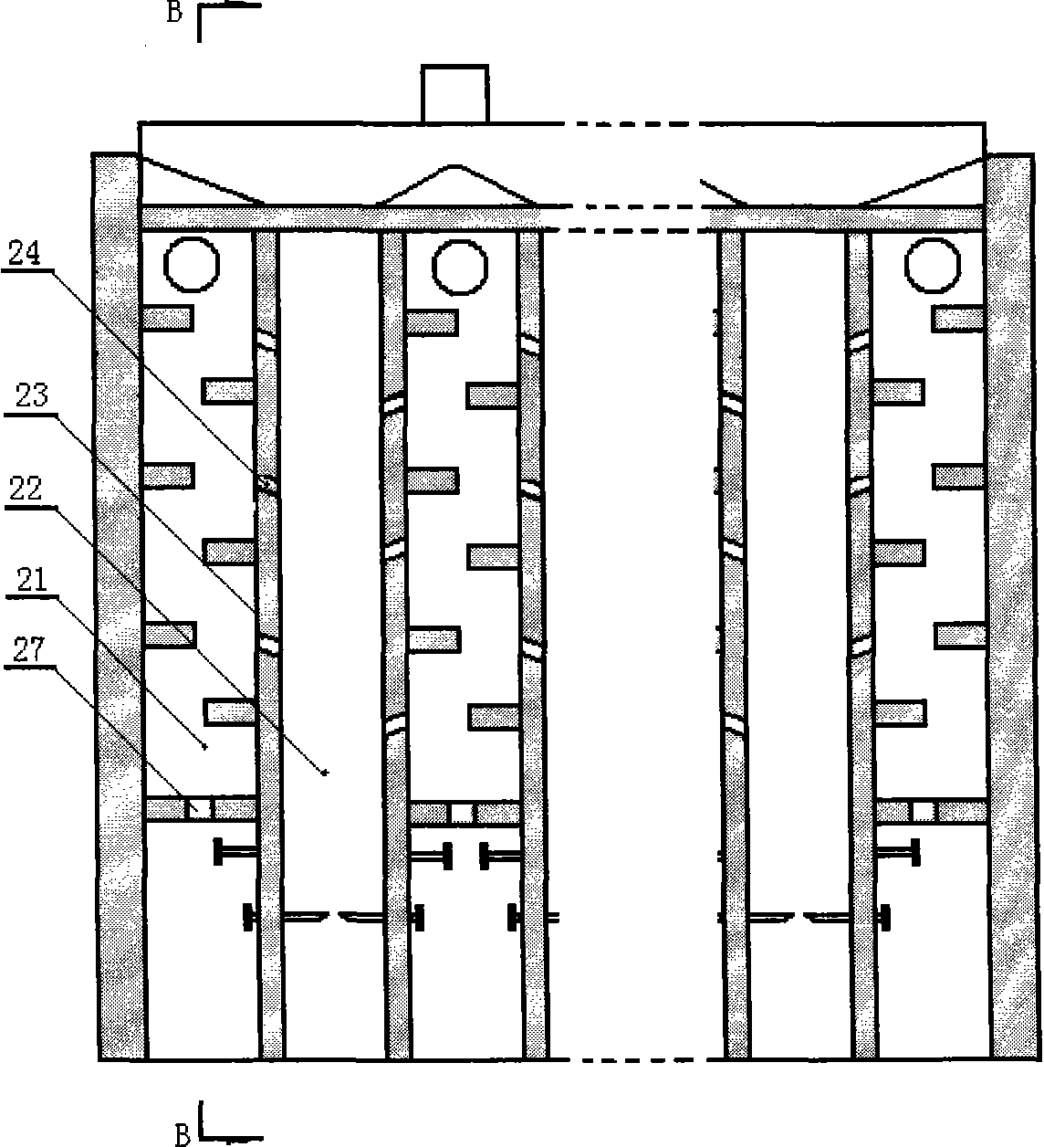 Combined firing method of active carbon and quicklime