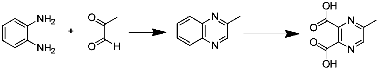 Synthetic process of 2-methyl-5-carboxylic acid pyrazine